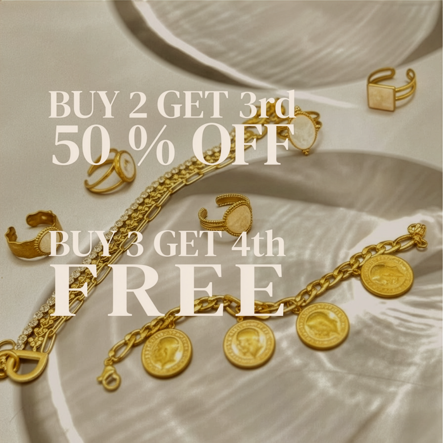 Buy 2 → Get 3rd 50% OFF   |    Buy 3 → Get 4th FREE