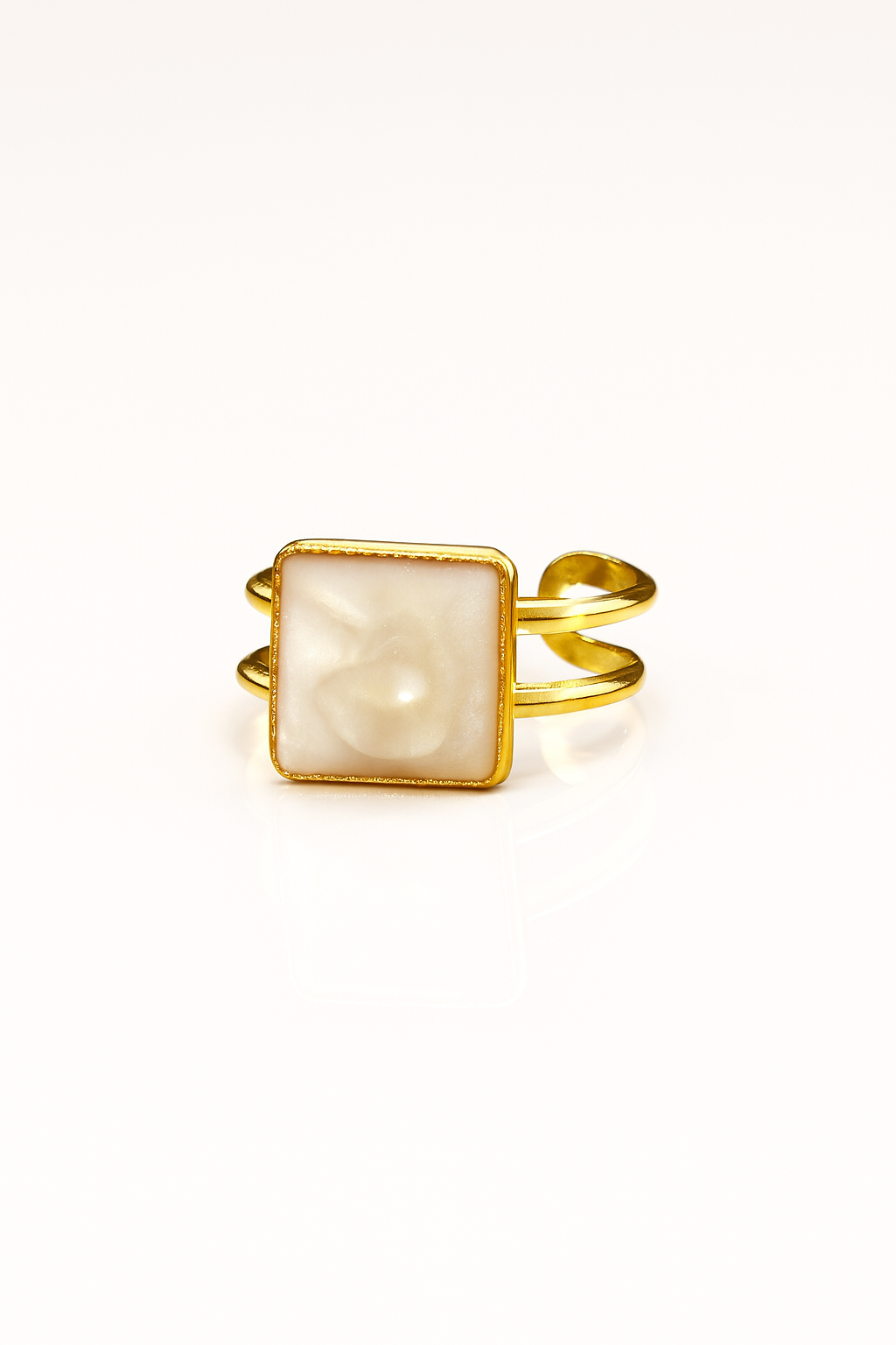 Square Marble Ring
