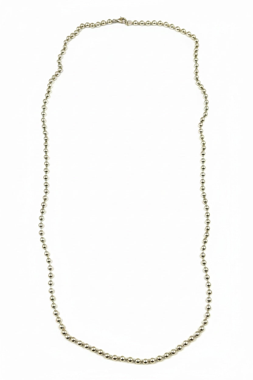 Silver 925 Ball Bead Chain Necklace