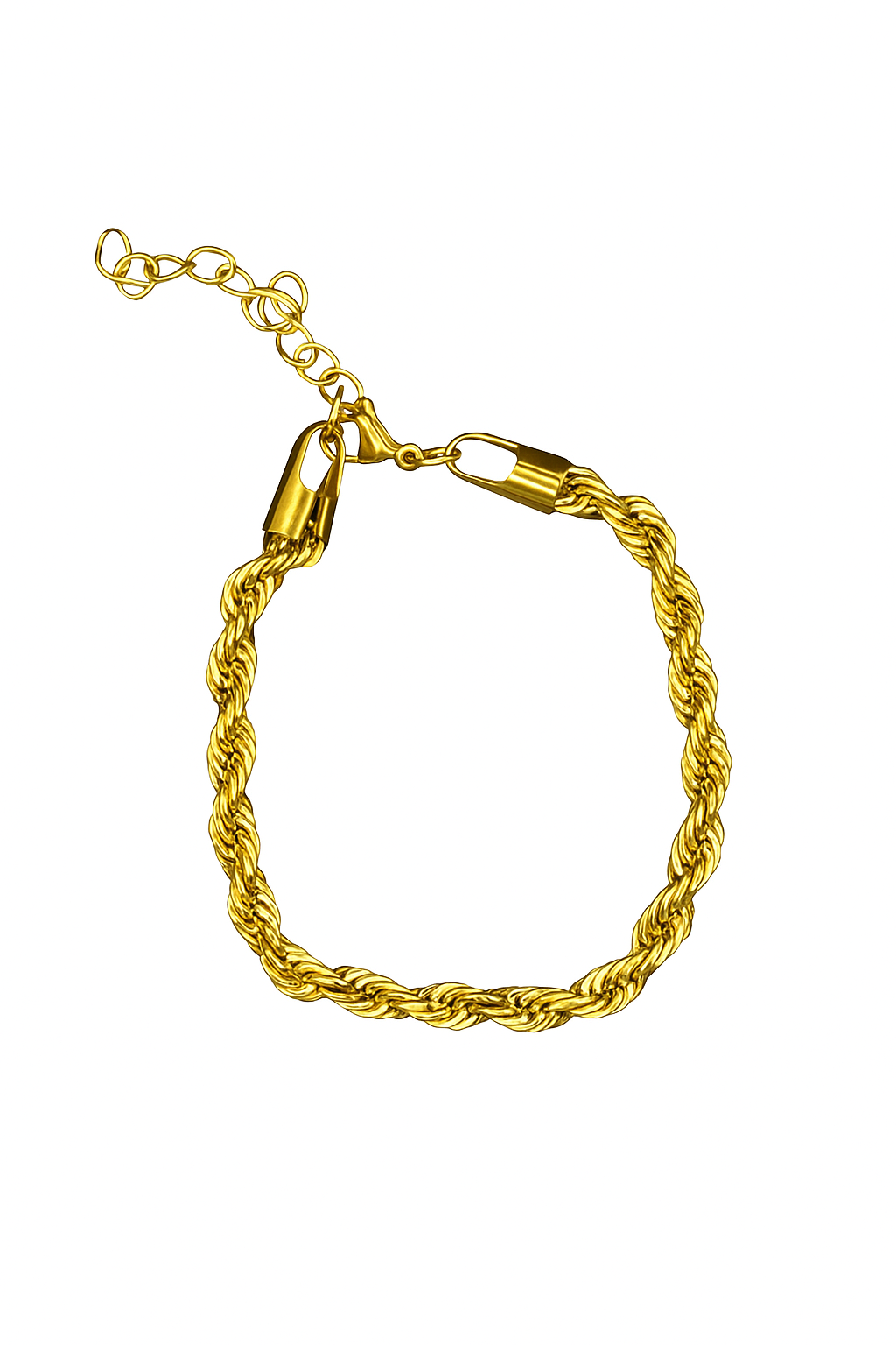 Bold Gold Rope Bracelet