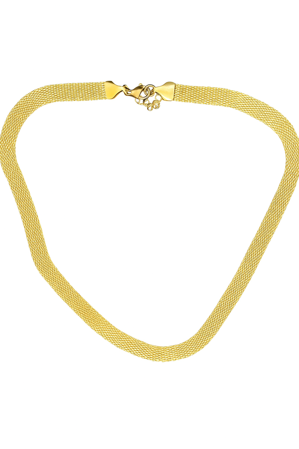 The Golden Mesh Flat-Link Necklace