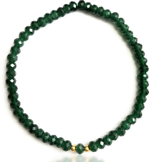 Mossy Earth Agate Handmade Bracelet