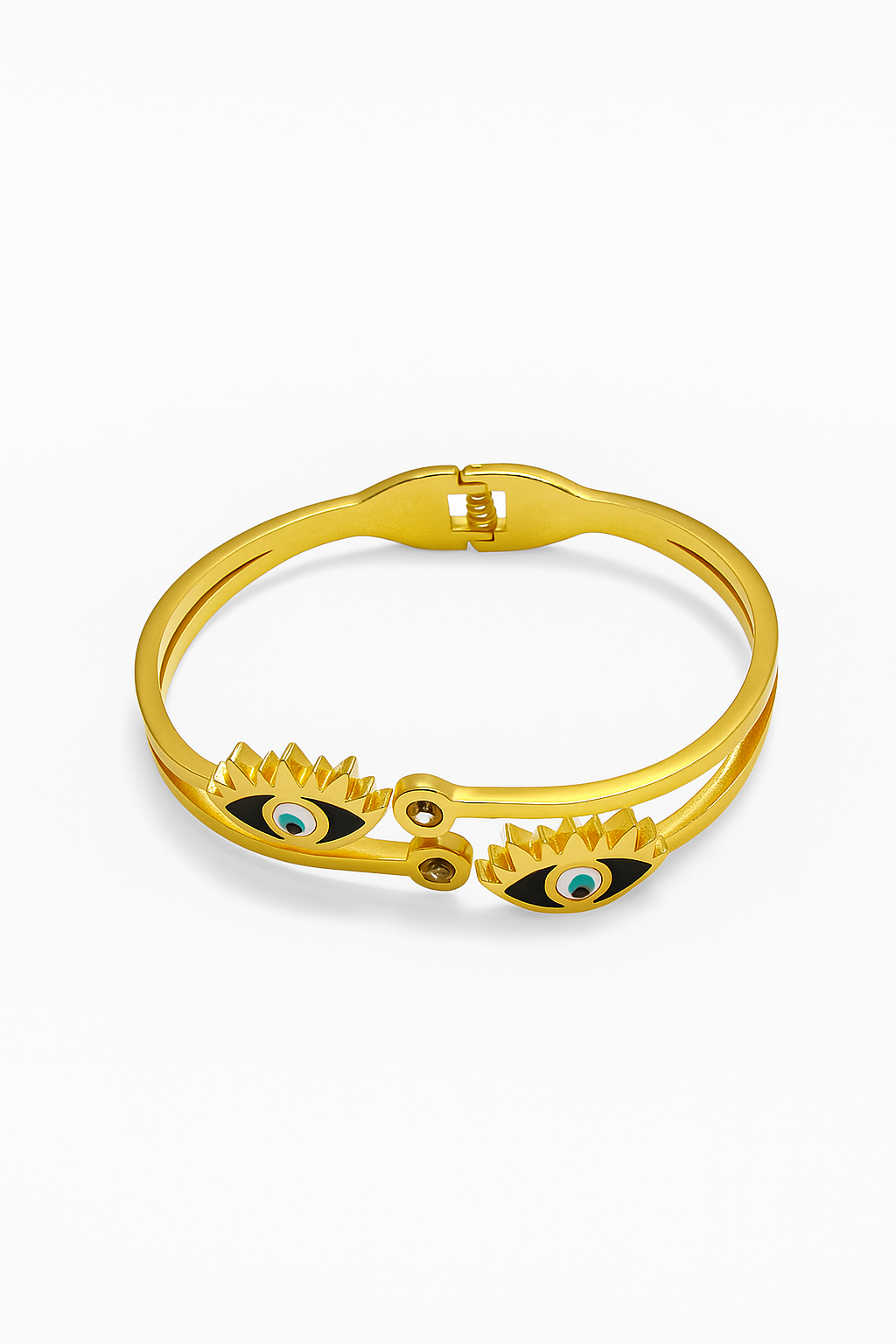 EVIL EYE GOLDEN STAINLESS BANGLE
