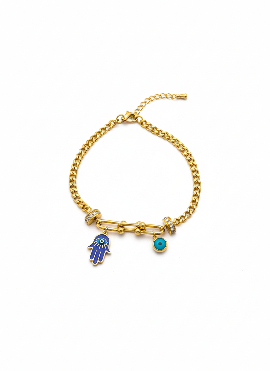 Evil Eye Hamsa Bracelet