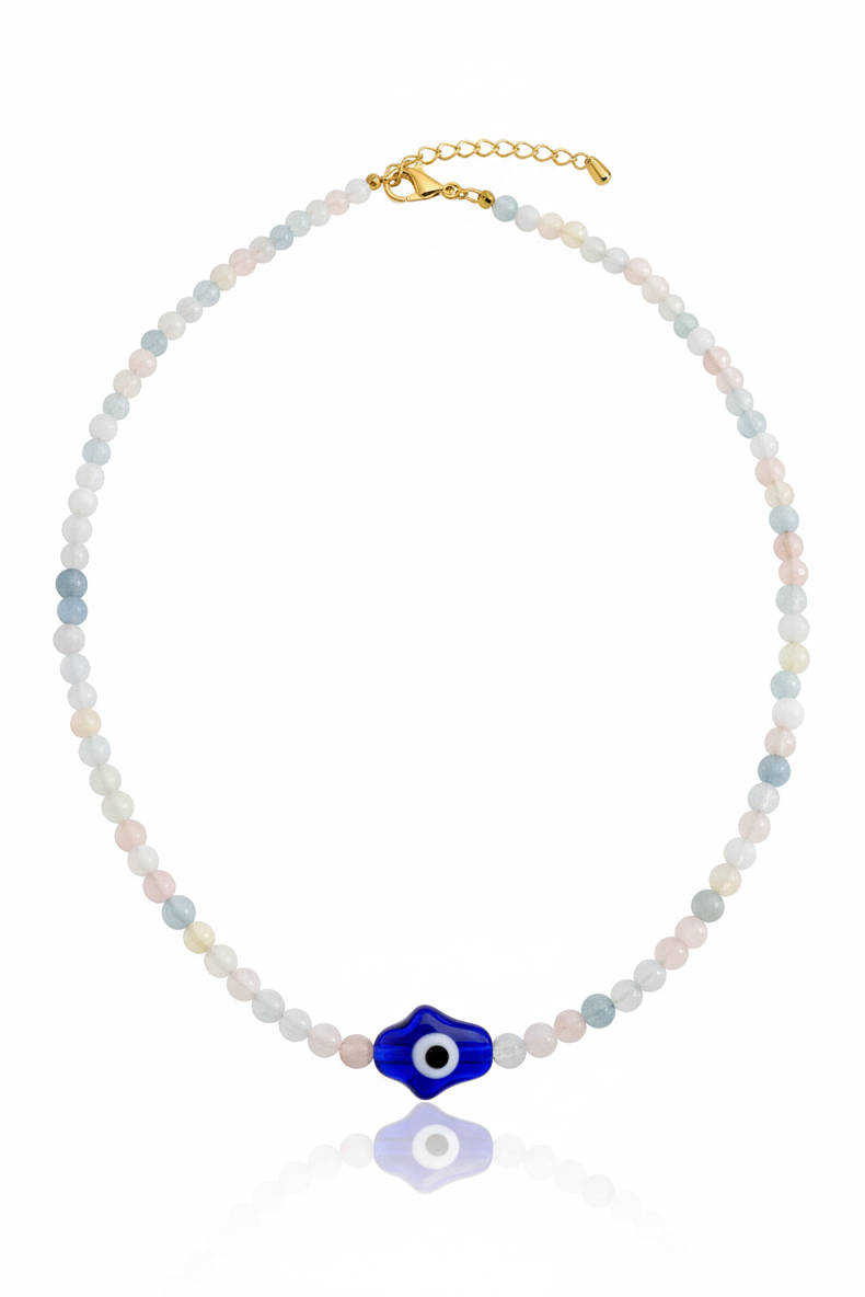 Pastel Hamsa Handmade Choker Necklace