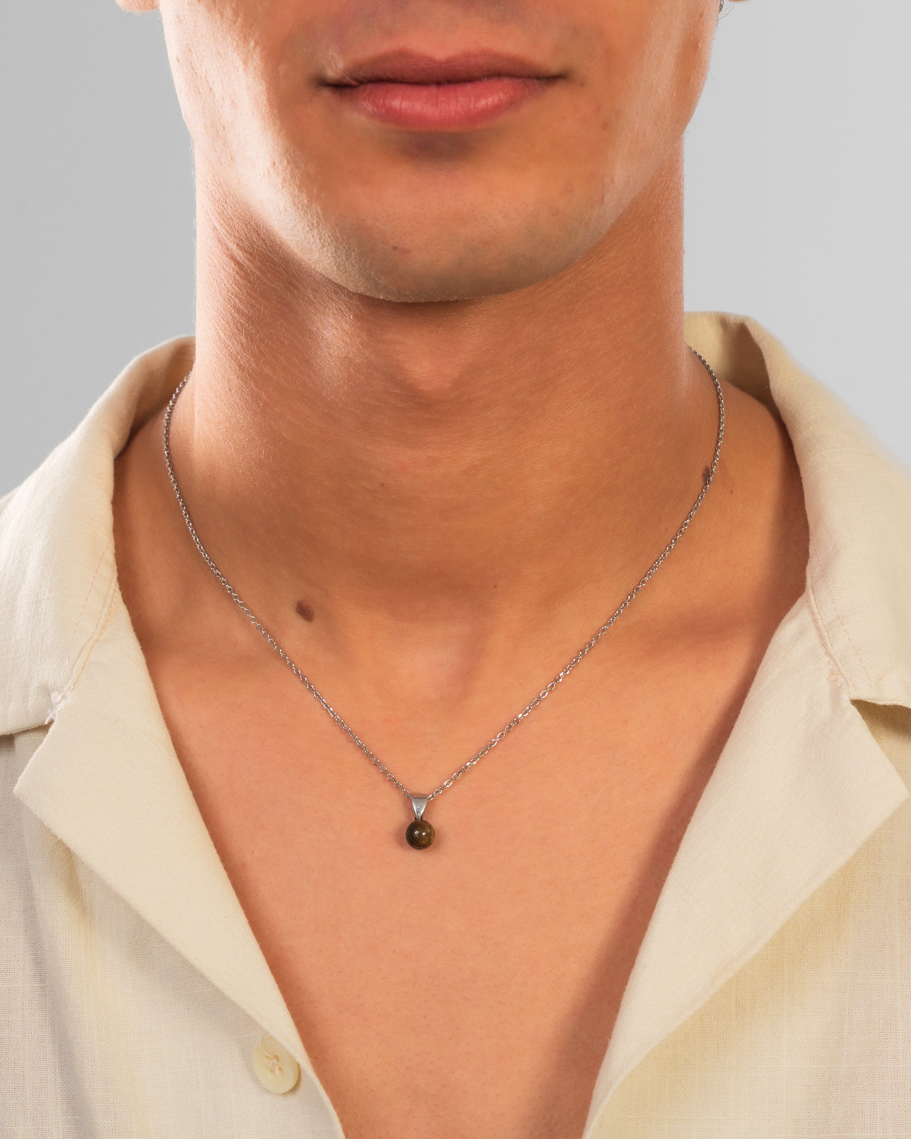 The Tiger's Eye Silver Necklace