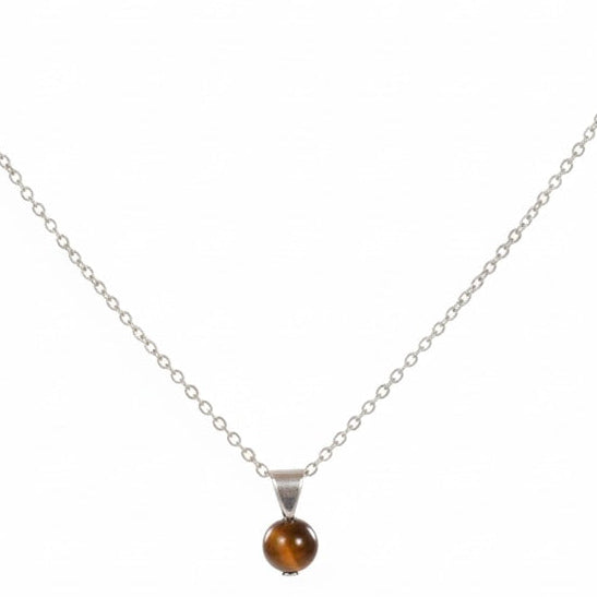 The Tiger's Eye Silver Necklace