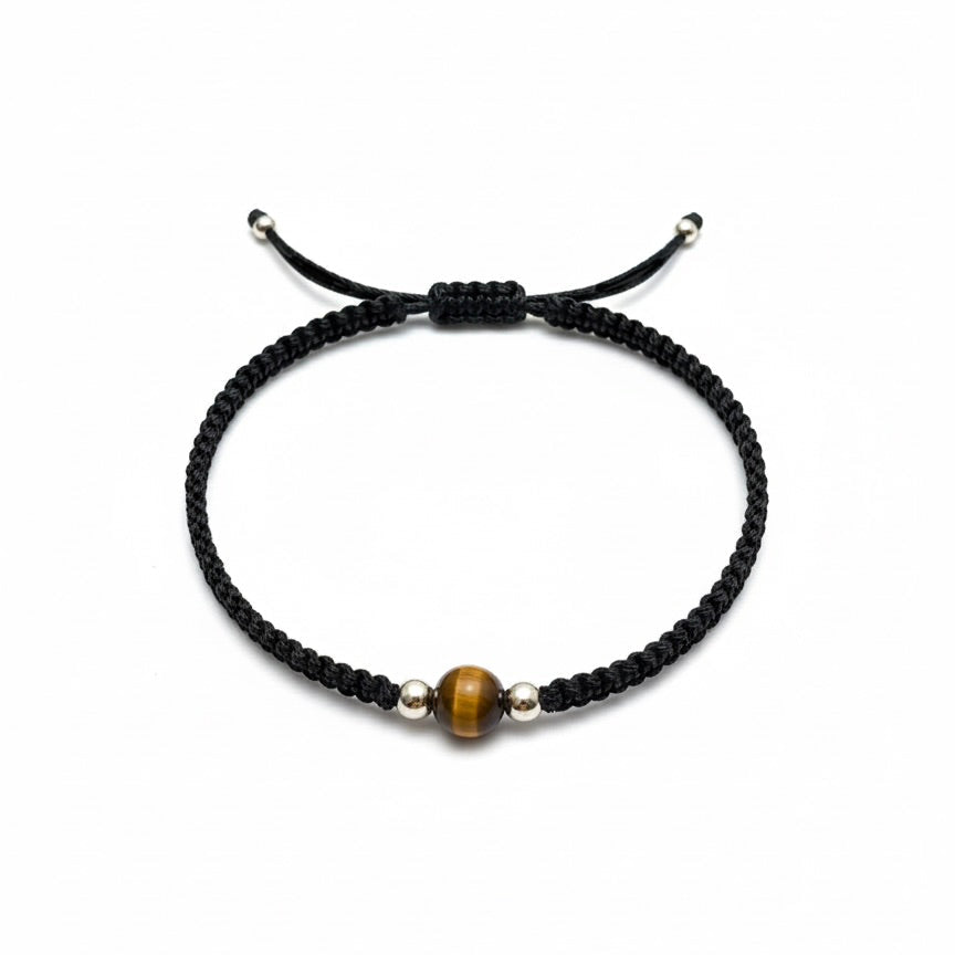 Minimalist Tiger’s Eye Braid Bracelet