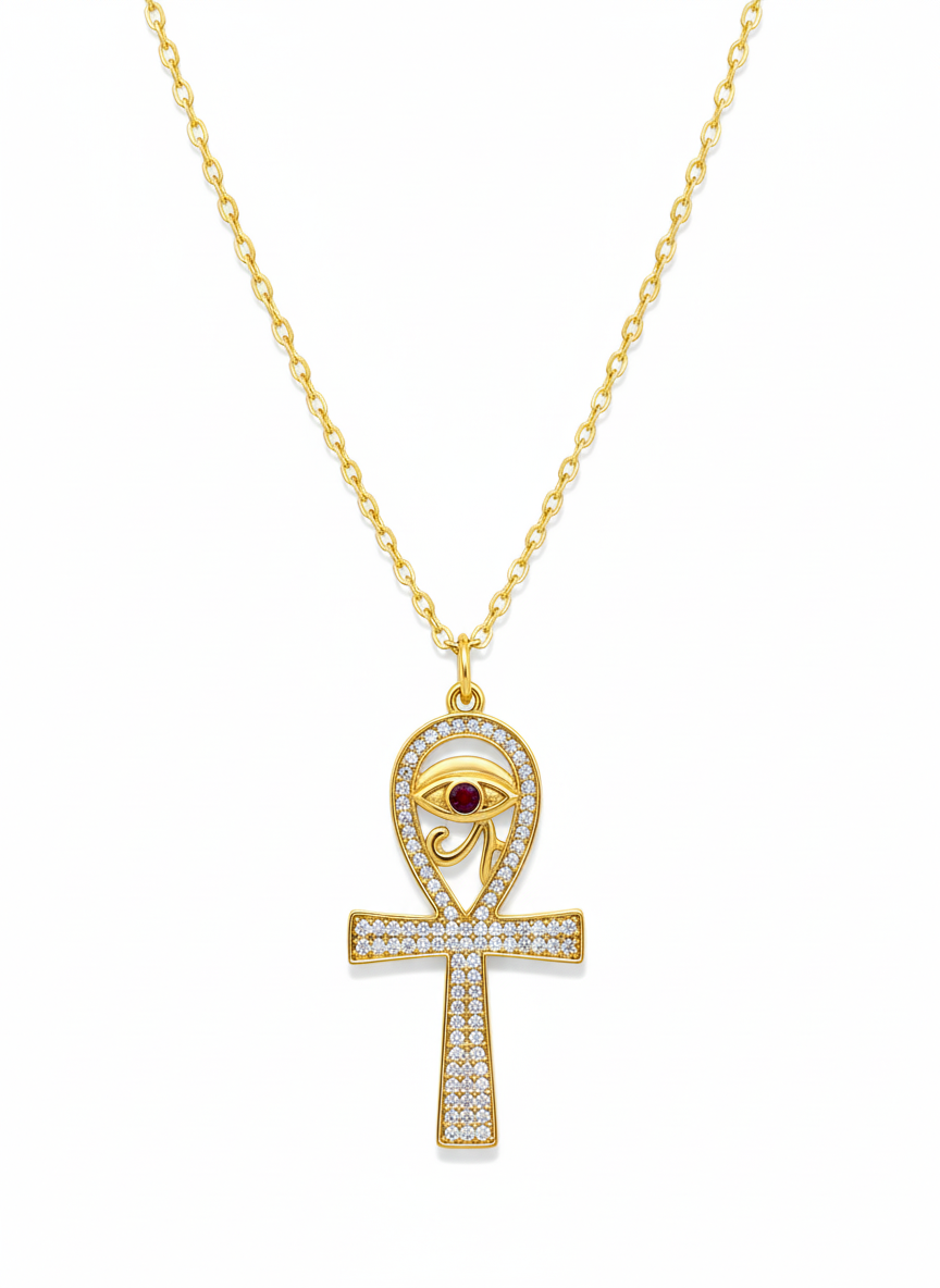Eternal Guardian Ankh Necklace