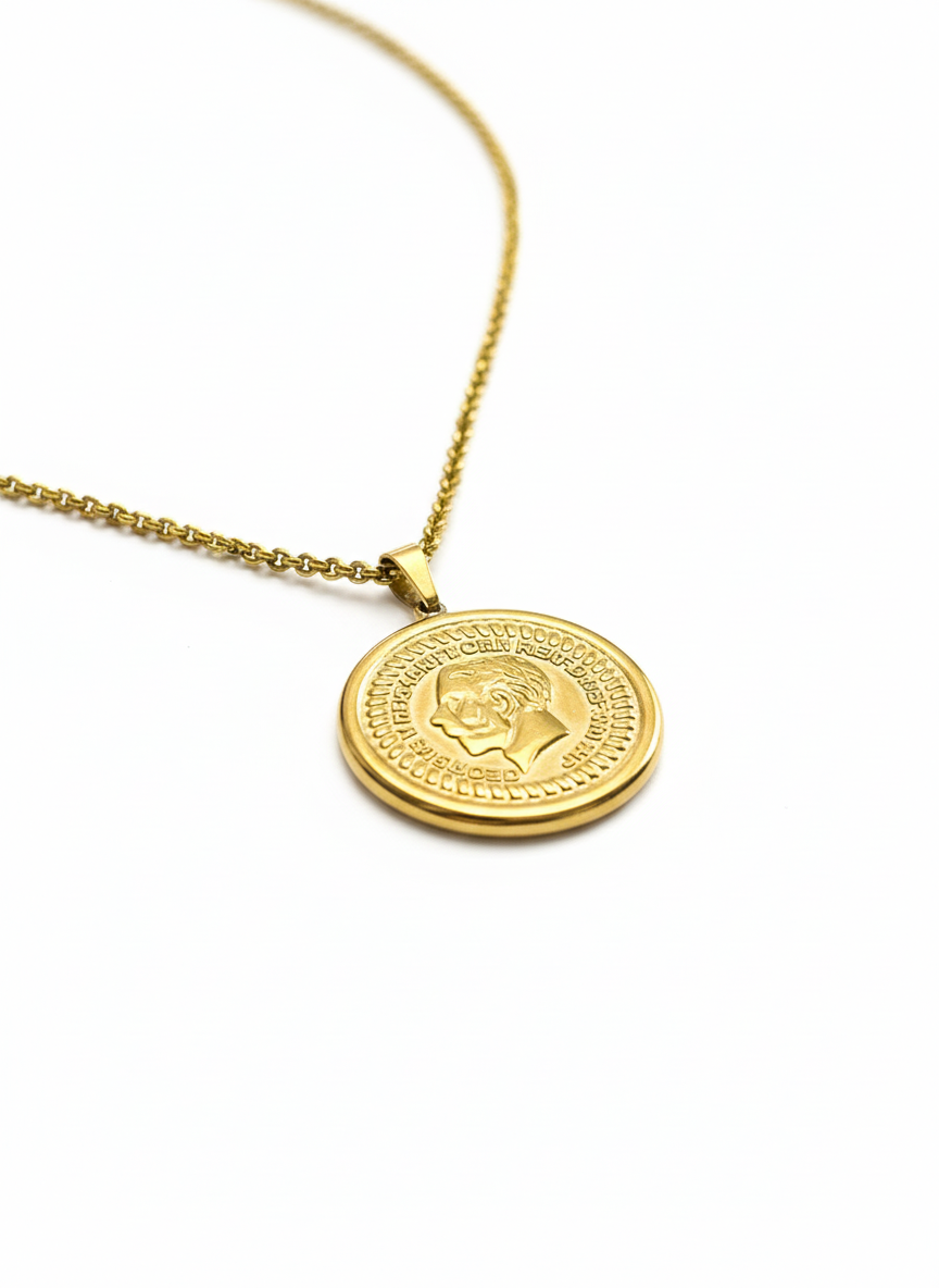 Regent Coin Pendant Necklace