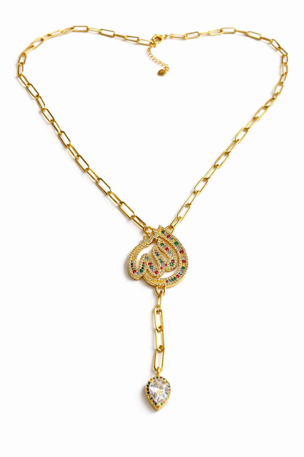 Multicolor "Allah" Link Pendant