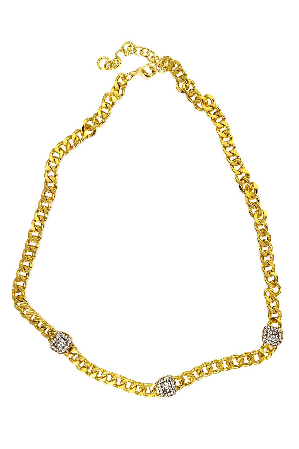 The Platinum Grid Necklace