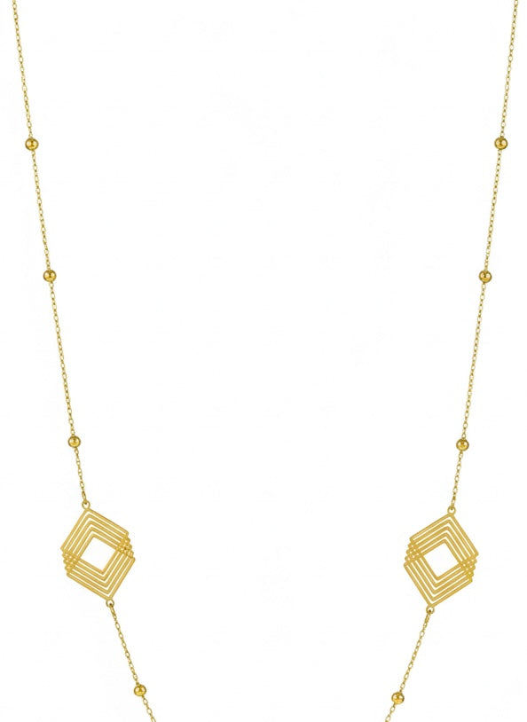 Filigree Medallion Long Necklace