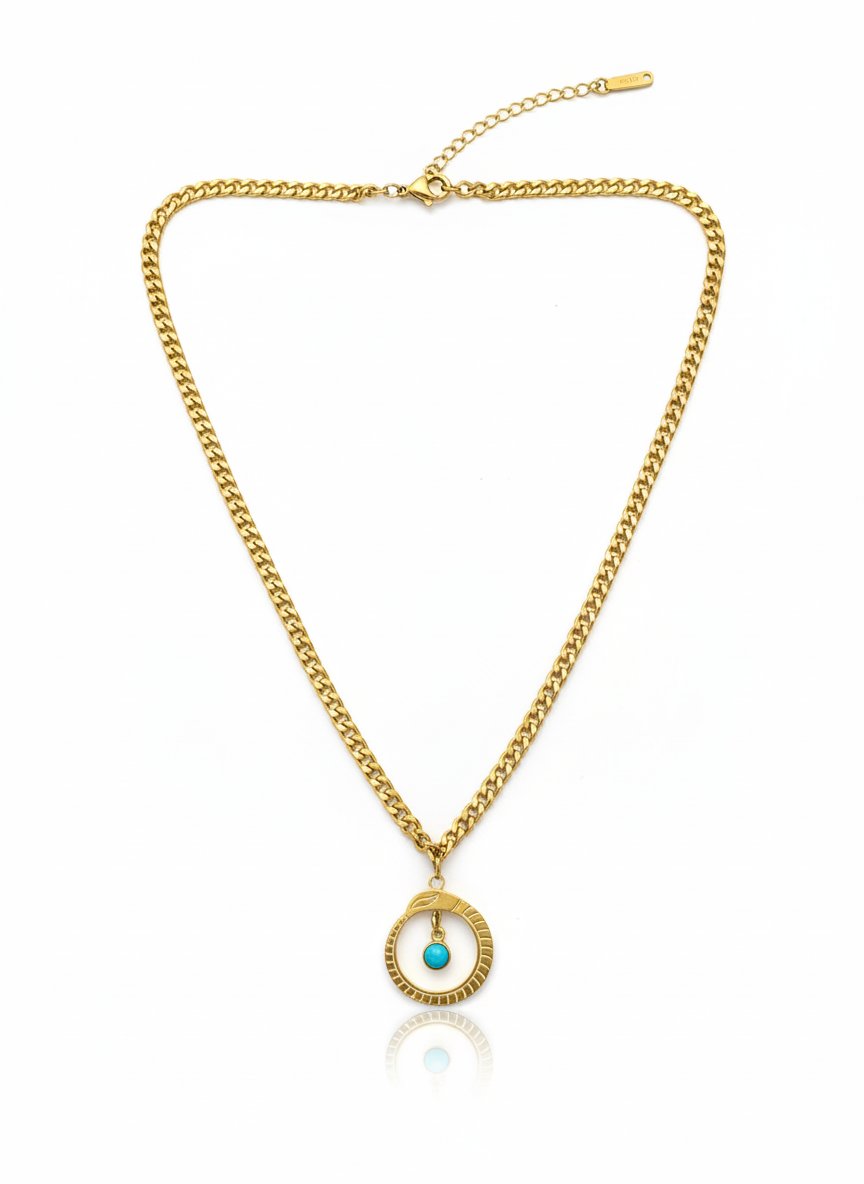 Serpent Ring Necklace