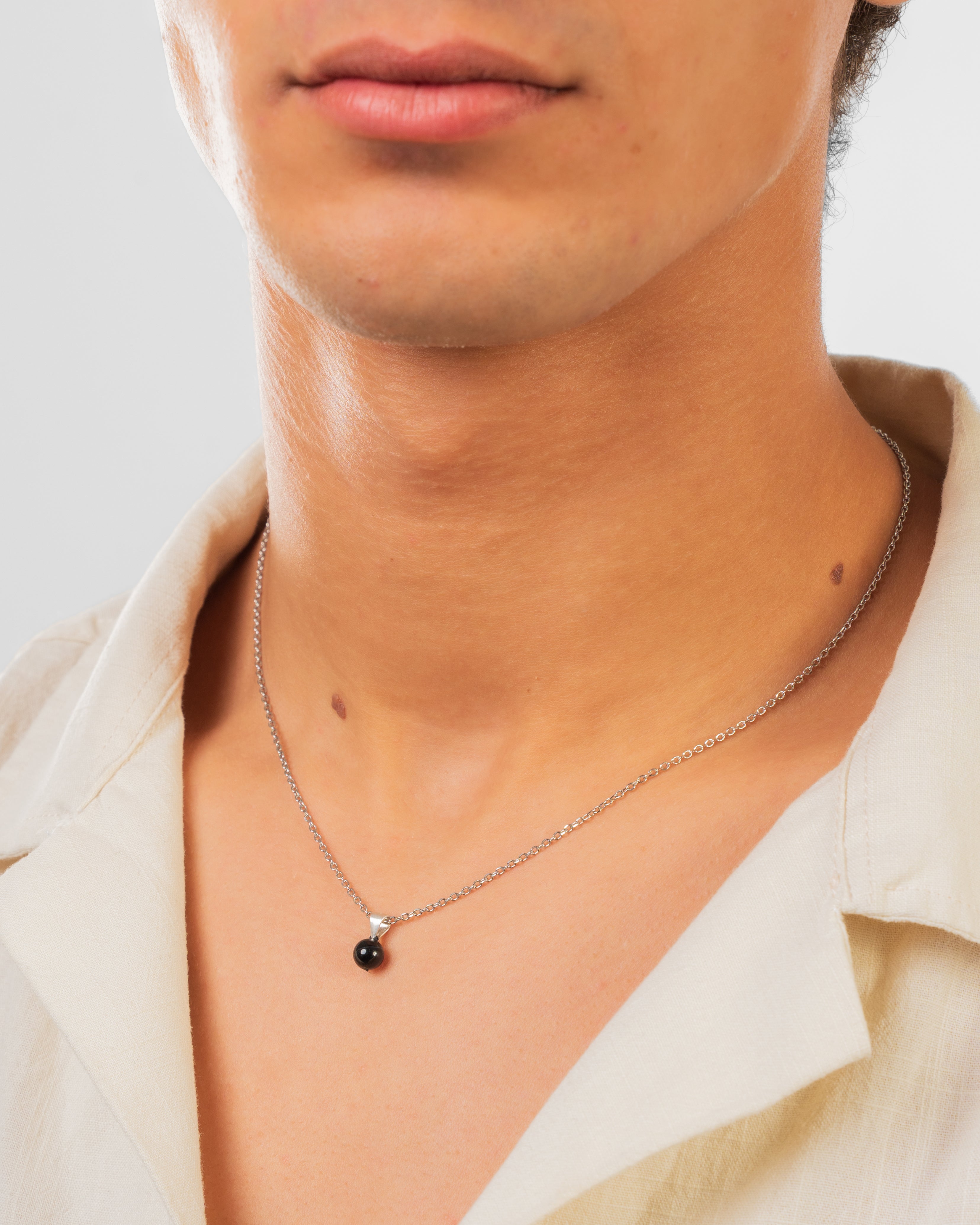 The Onyx Silver Necklace