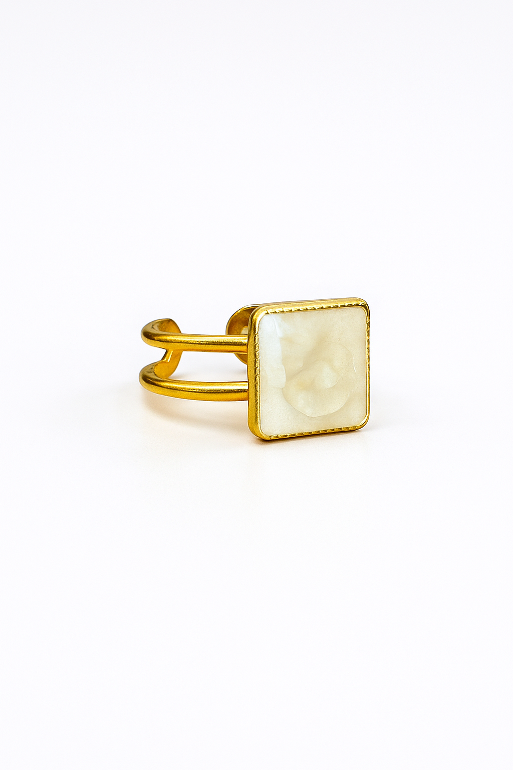 Square Marble Ring