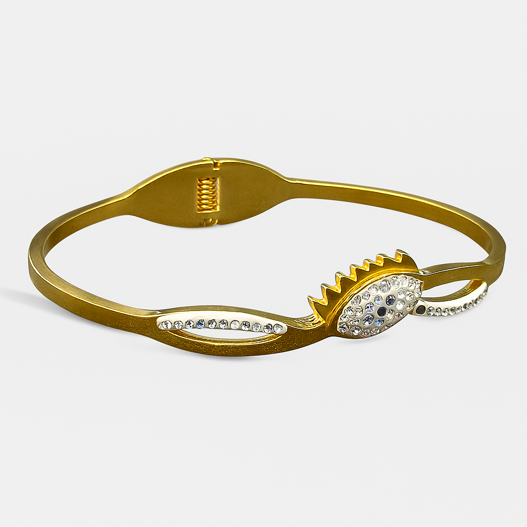 Crystal Evil Eye Bangle