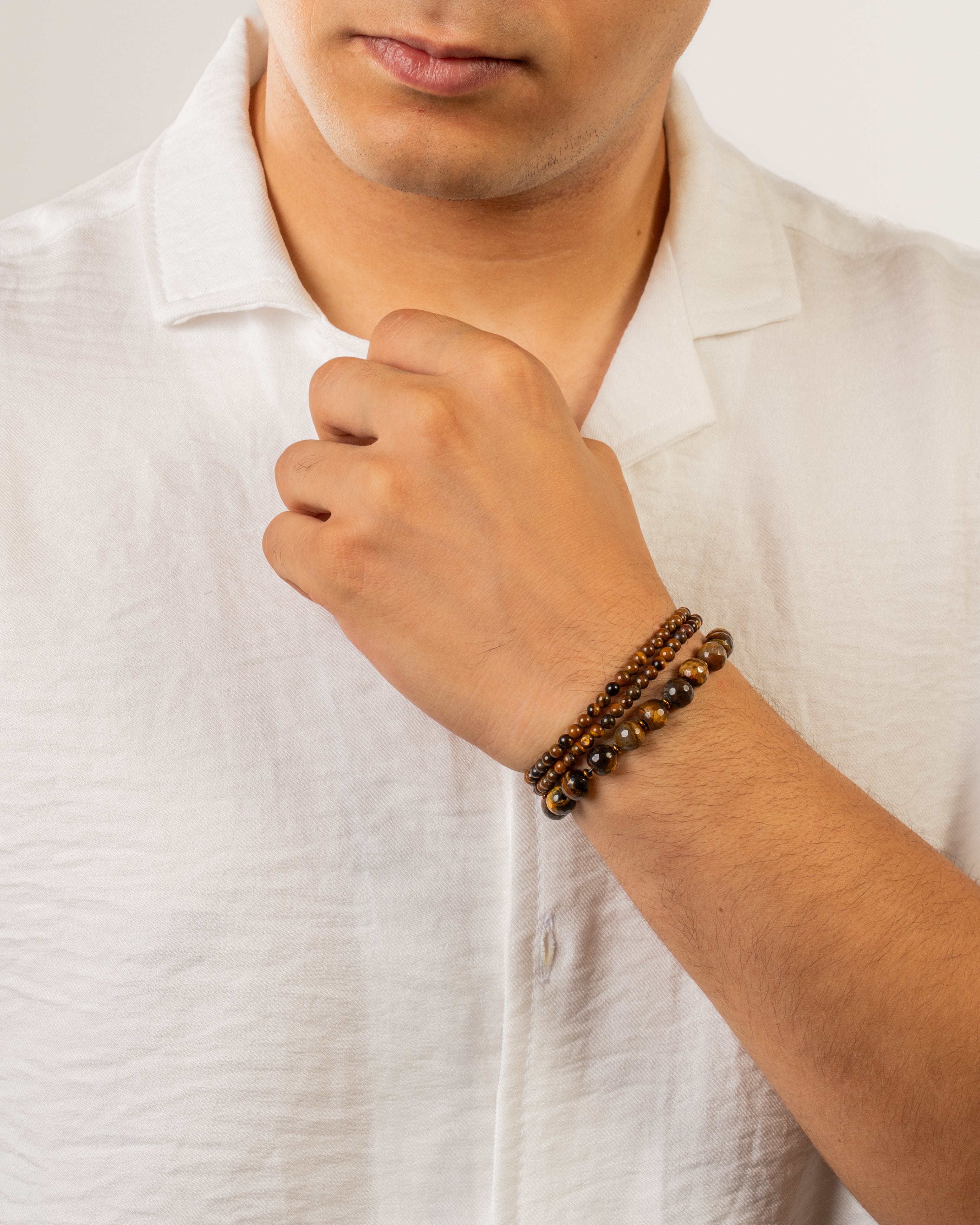 Handmade Tiger's Eye Beaded bracelet