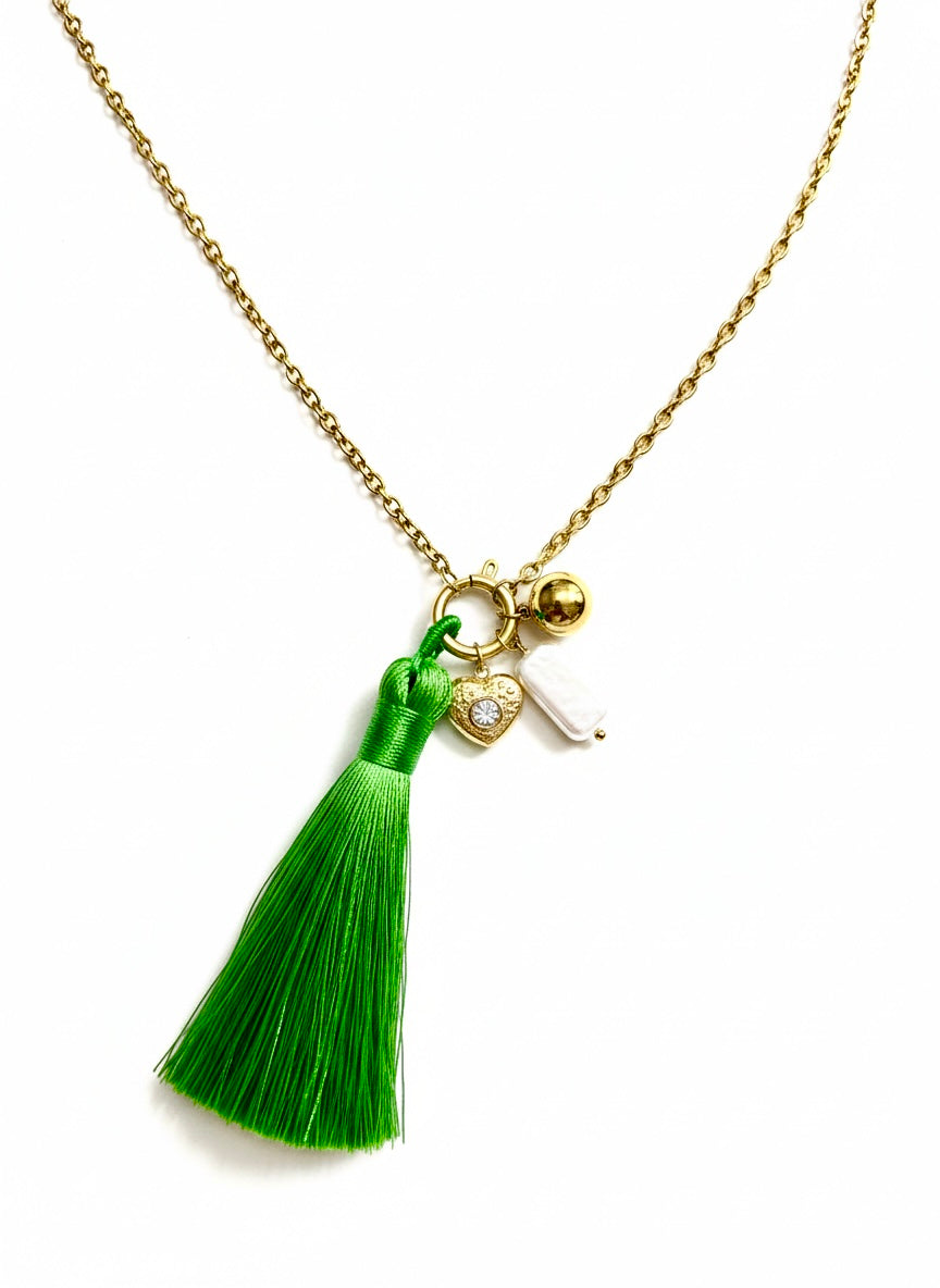 The Emerald Heart Long Necklace