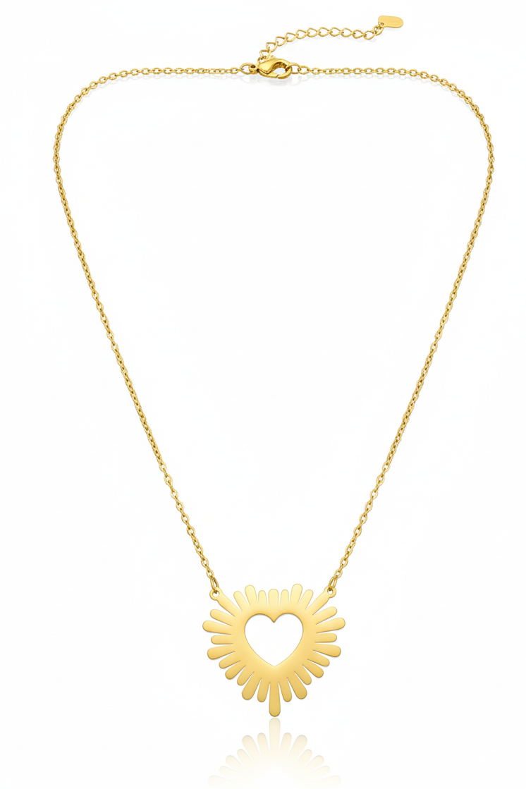 Radiant Love Outline Necklace