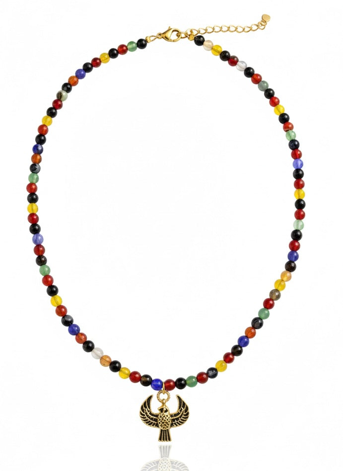 Handmade Prism Falcon Choker Necklace