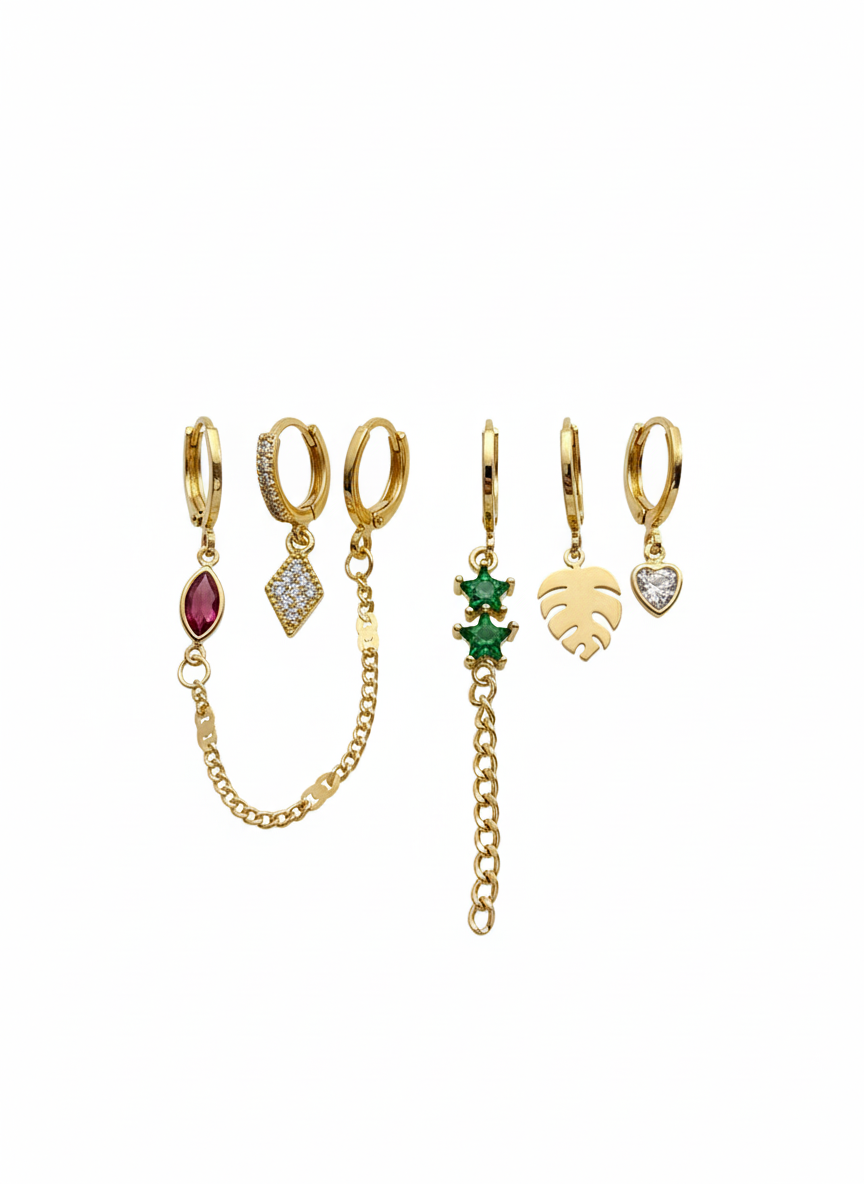 Tropic Emerald Earring Set