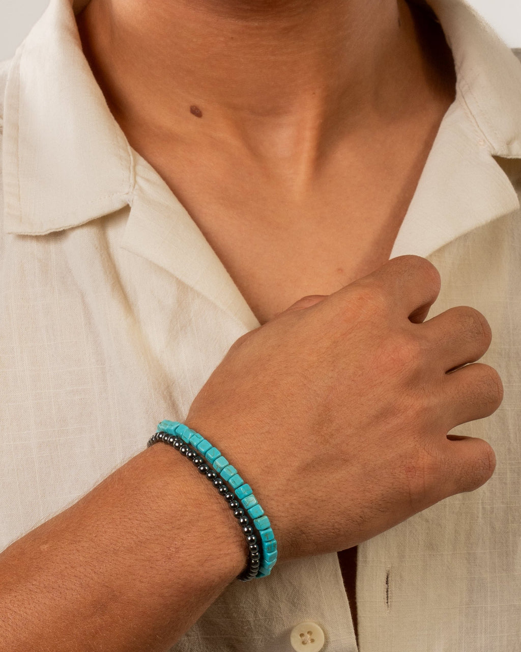 Turquoise Handmade Bead Bracelet