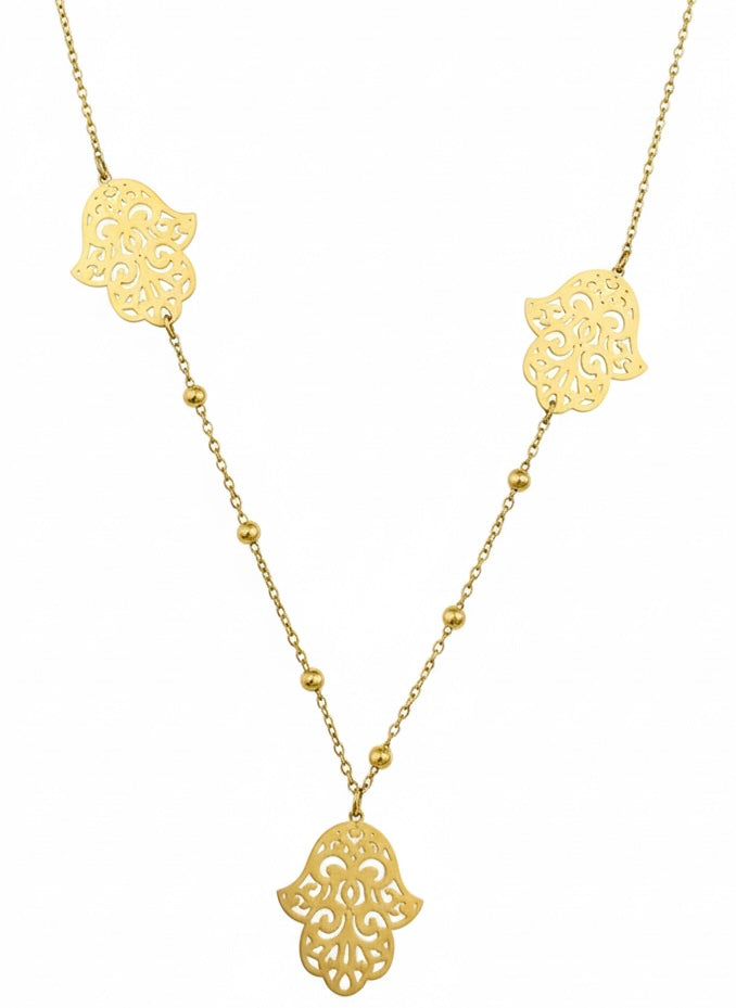 Sacred Hamsa Long Necklace