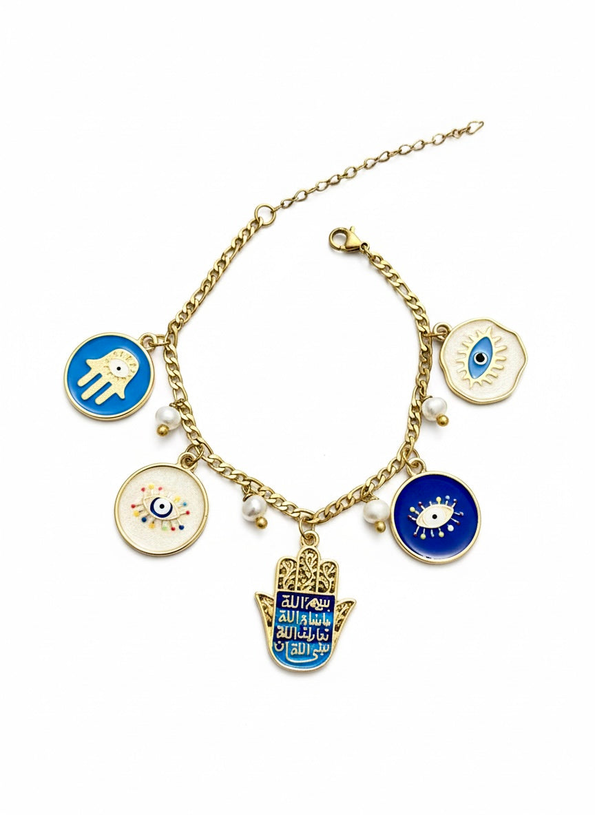 Artisan Hamsa Link Bracelet
