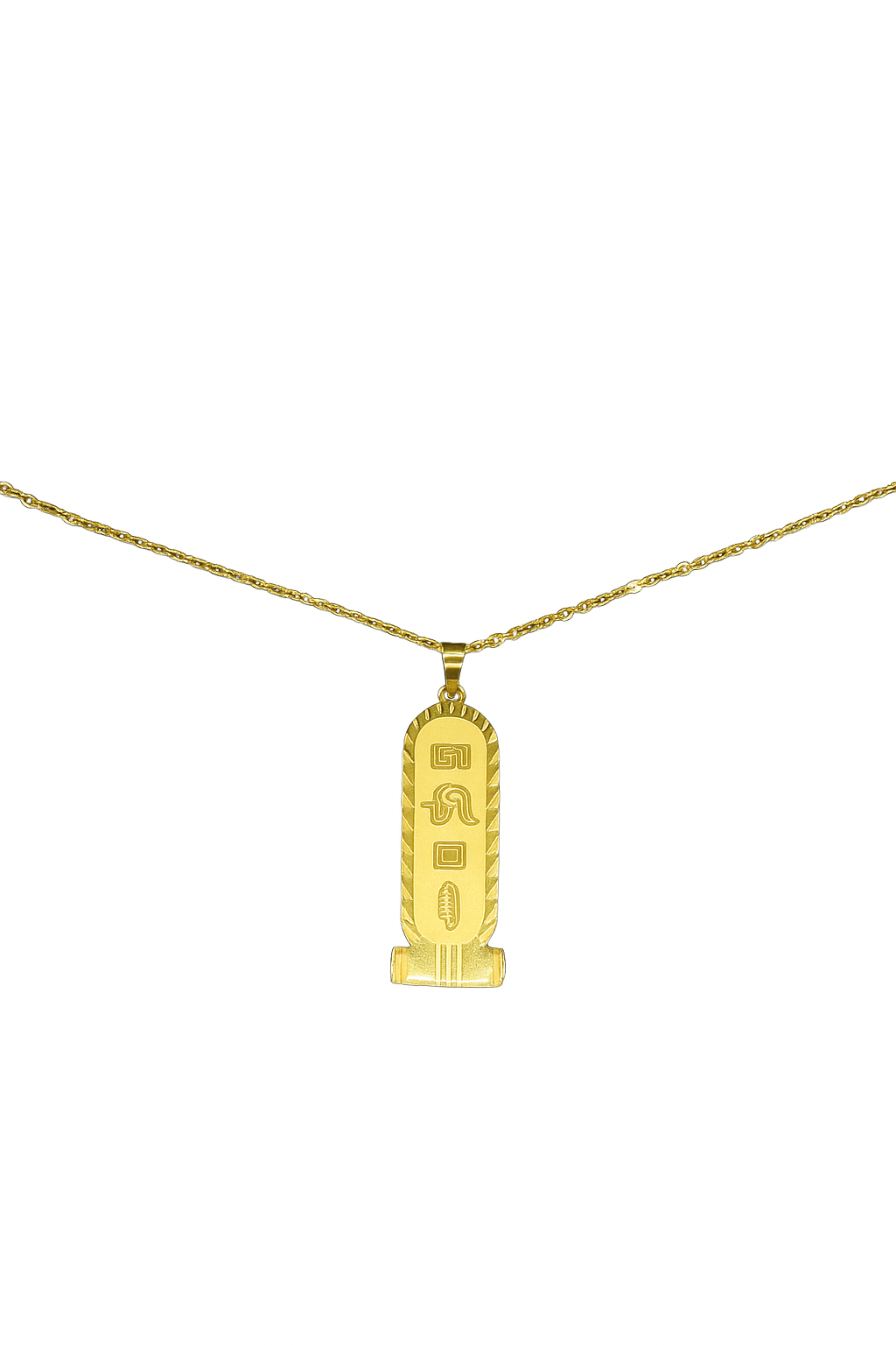 Royal Egyptian Cartouche Pendant Necklace