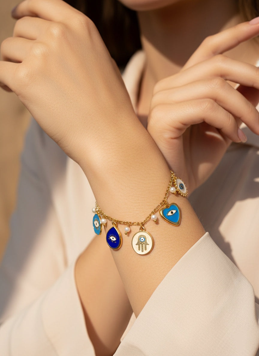 Golden Aura Charm Bracelet