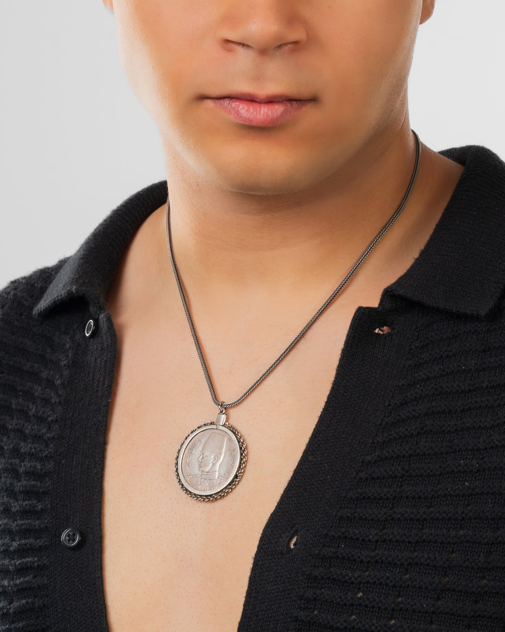 Egyptian Coin Medallion in 925 Silver