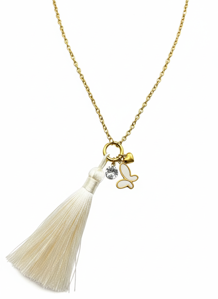 The Mariposa Tassel Long Necklace