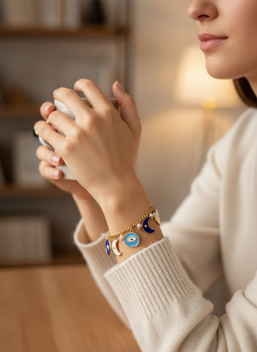 Artisan Ethereal Charm Bracelet