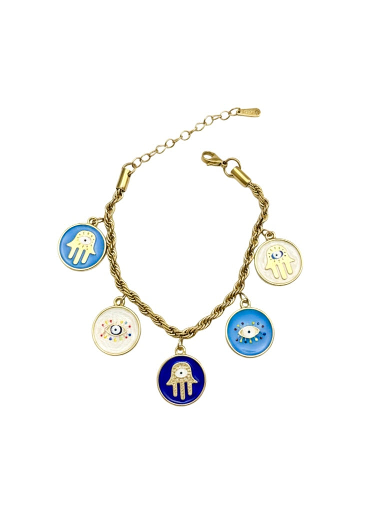 Handmade Symbolic Hamsa Bracelet