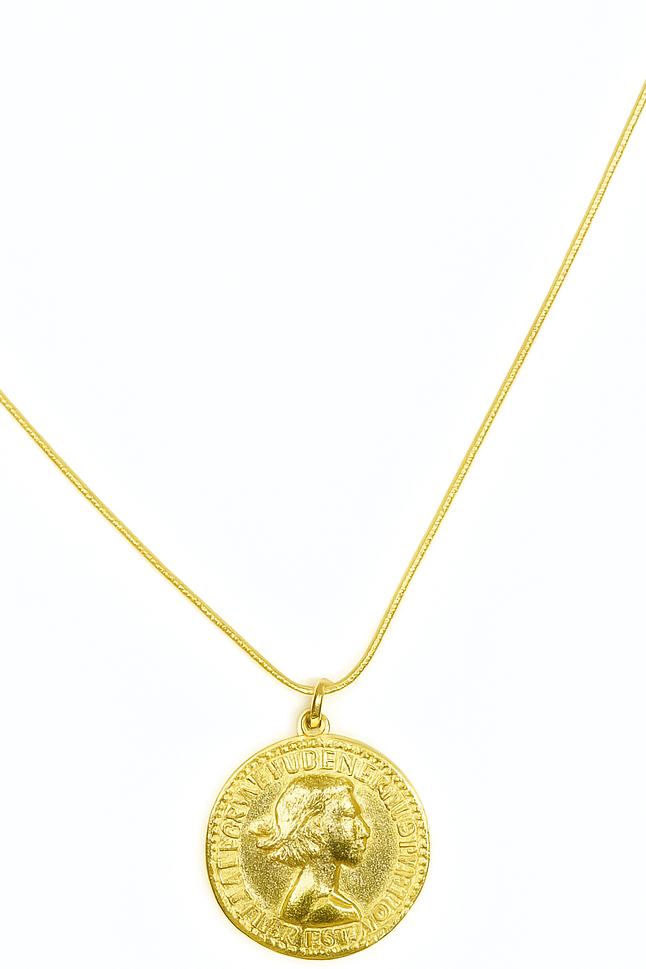 Classic Coin Pendant Necklace