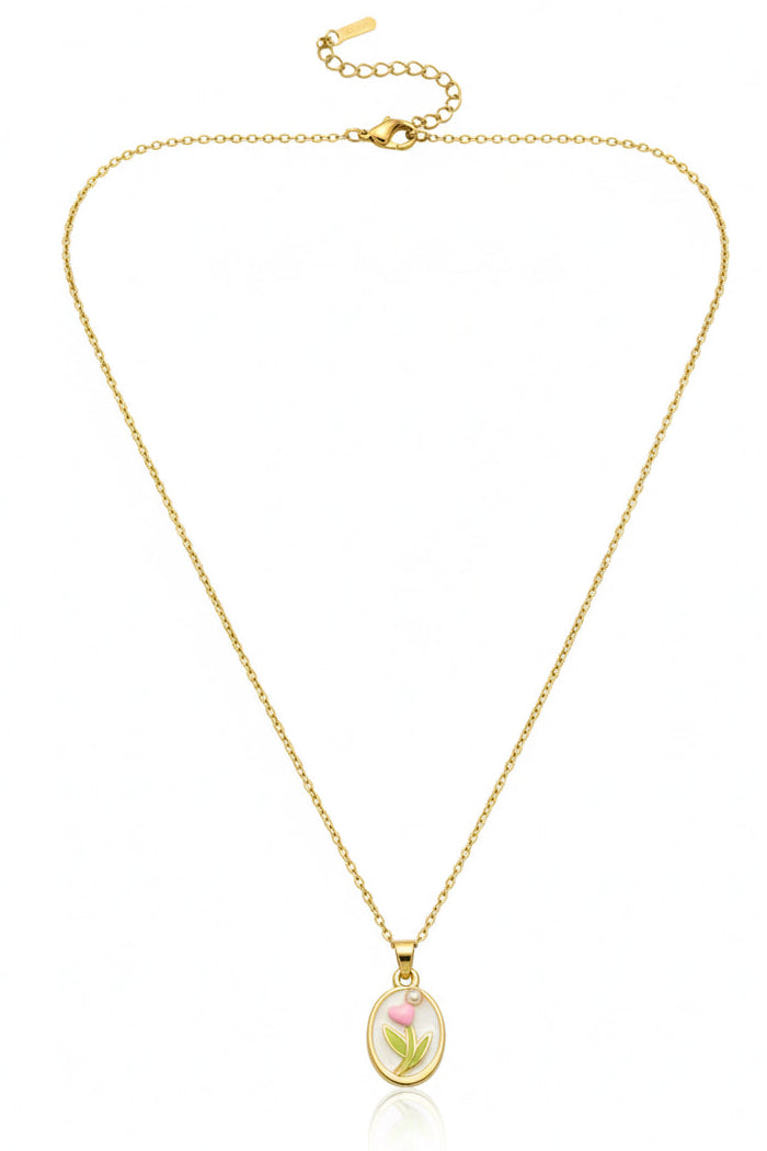 The Gentle Tulip Bloom Necklace 🌷