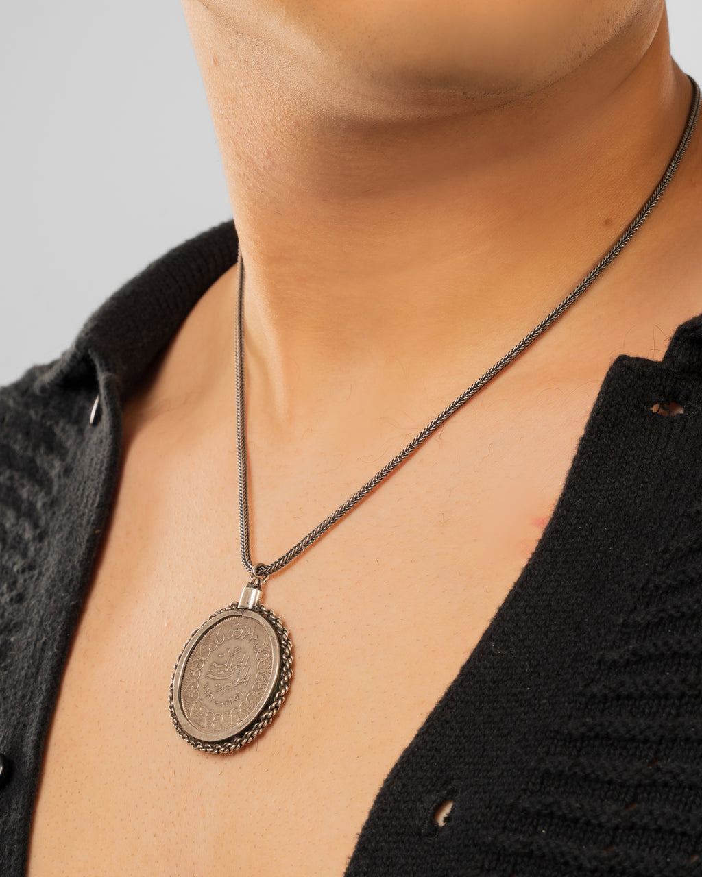 Egyptian Coin Medallion in 925 Silver
