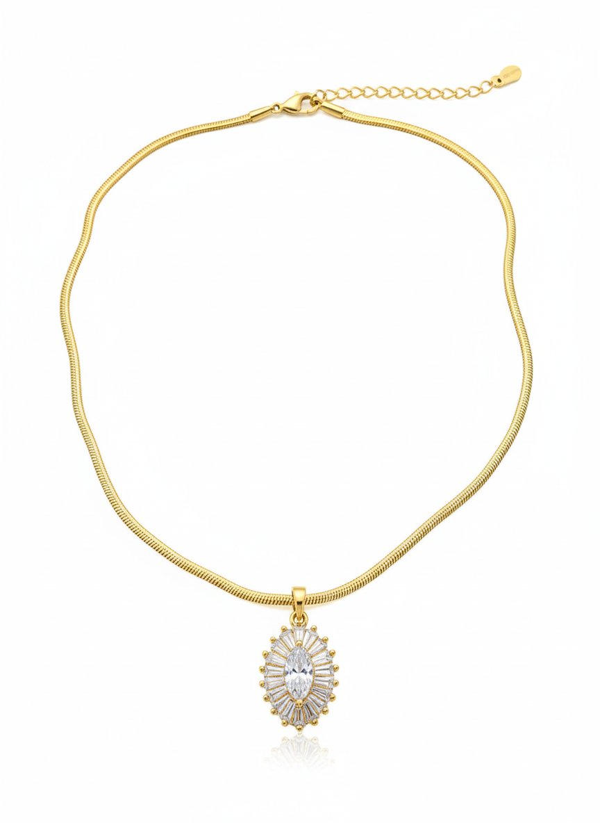 Marquise Sunburst Necklace
