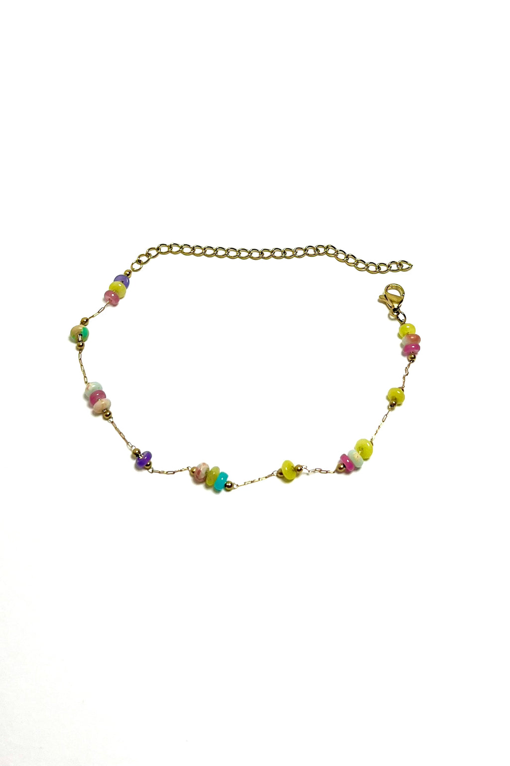 "Tropical Pebble Stream" Anklet