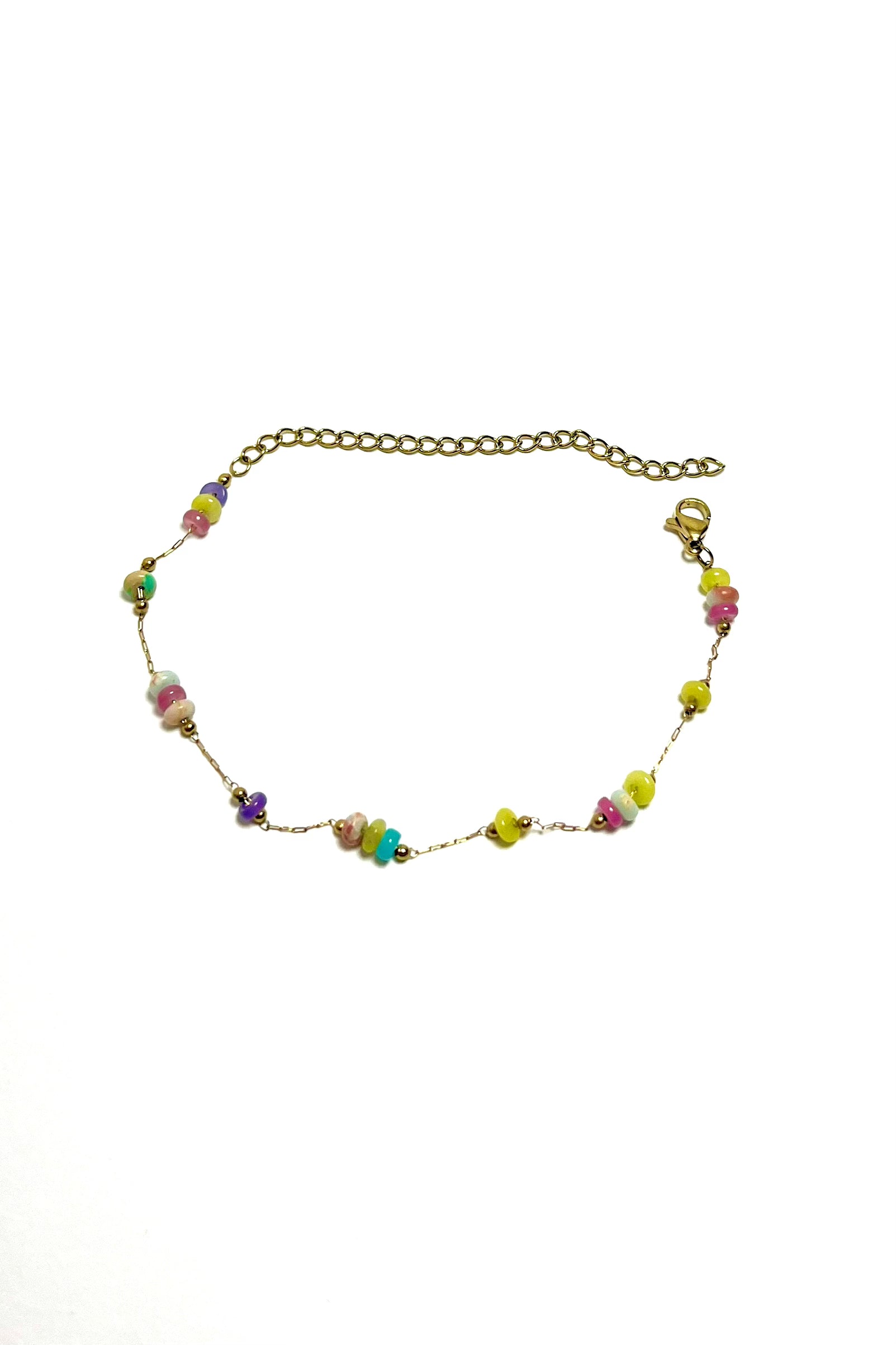 "Tropical Pebble Stream" Anklet