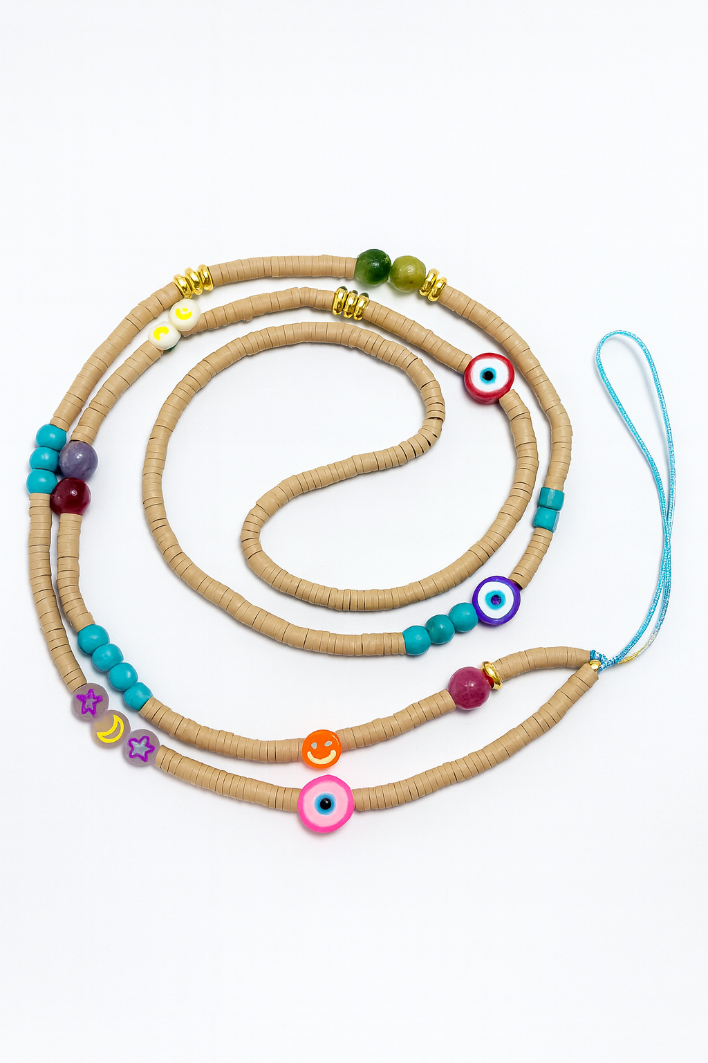 Handmade Desert Sunset Beaded Phone Chain