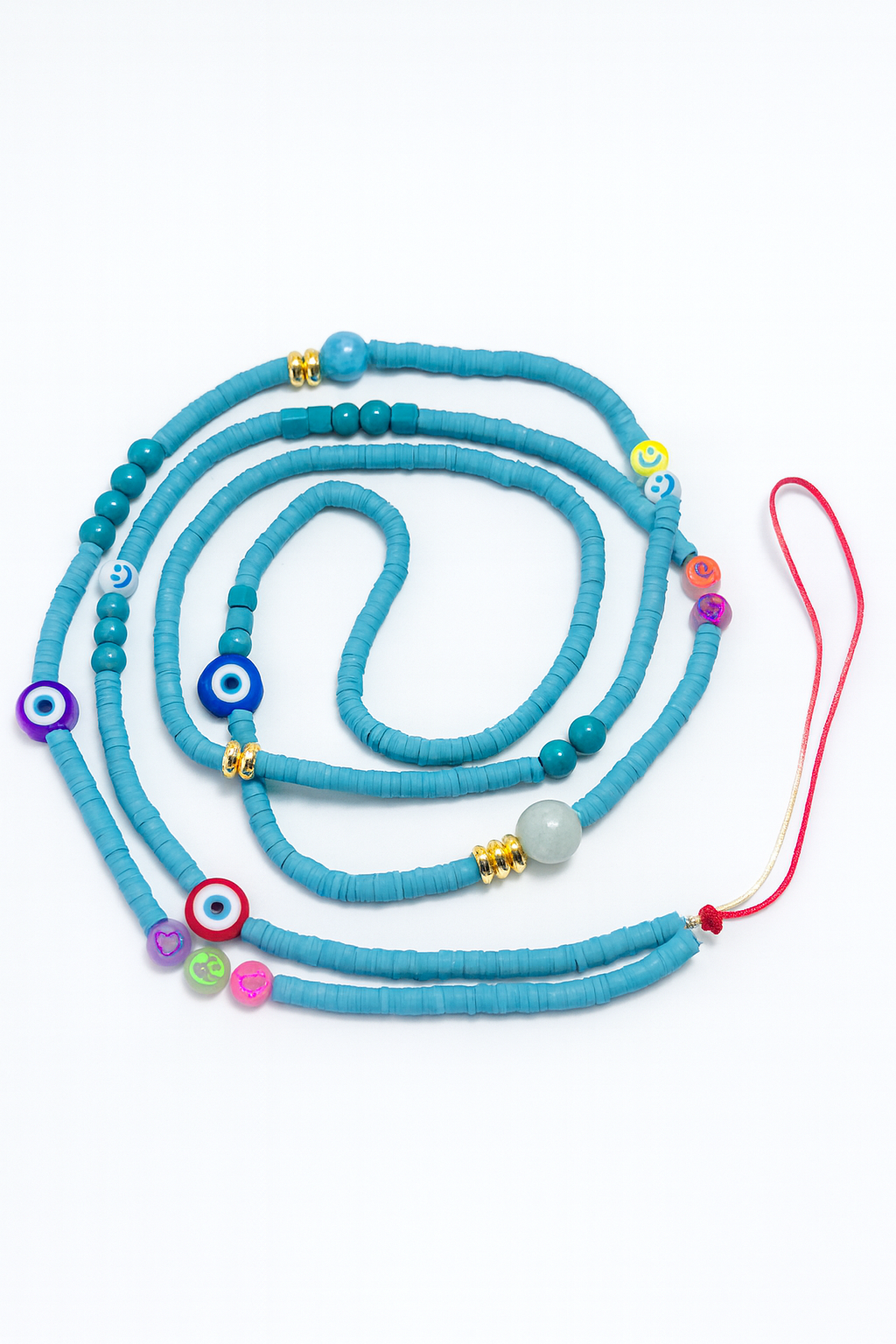 Handmade blue Evil Eye Phone Strap