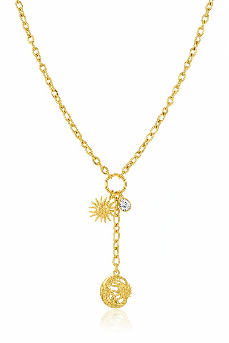 Solar Flare Drop Necklace