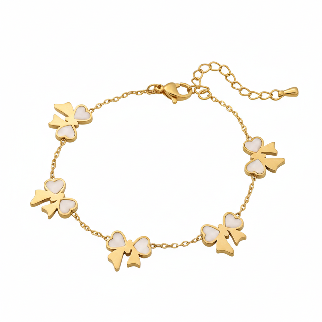 Mother of Pearl Bow Bracelet