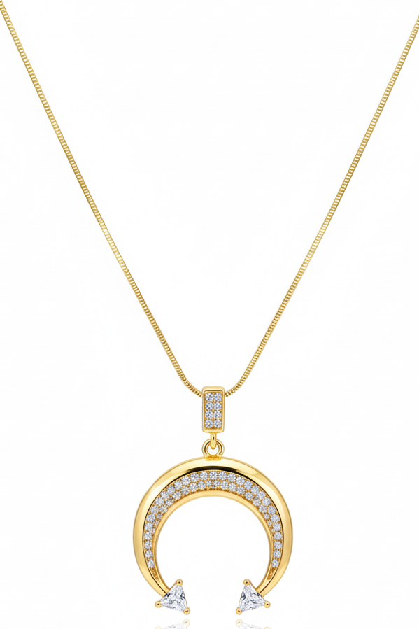 Celestial Crescent Necklace