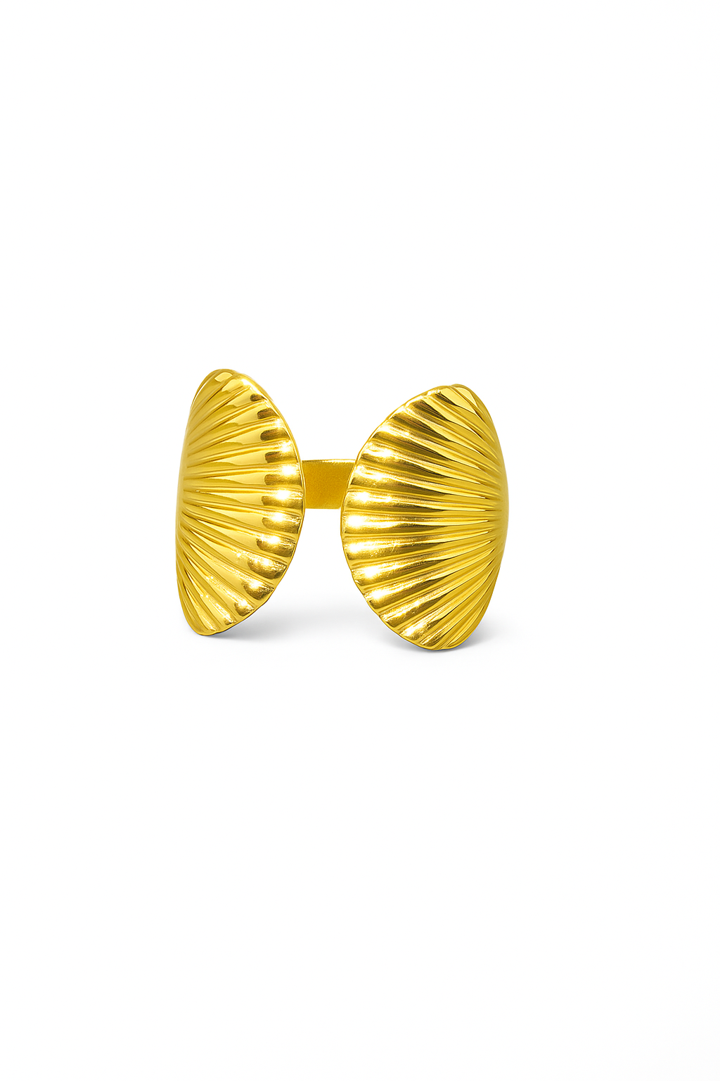 Gold Shell Cuff Ring