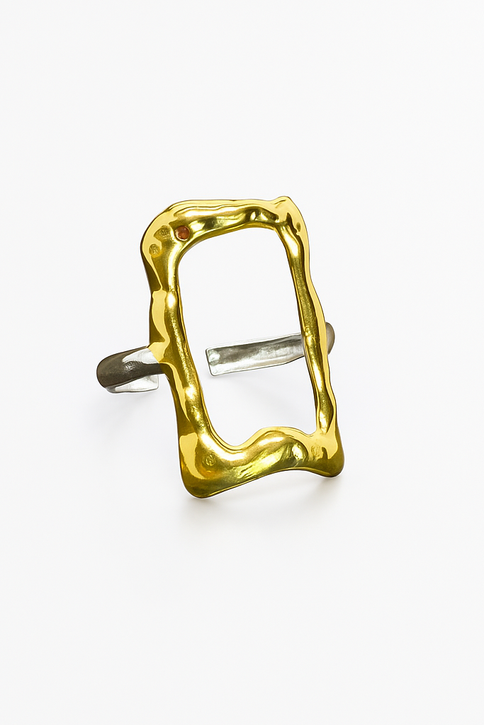 Haidy Handmade Gold Frame Ring