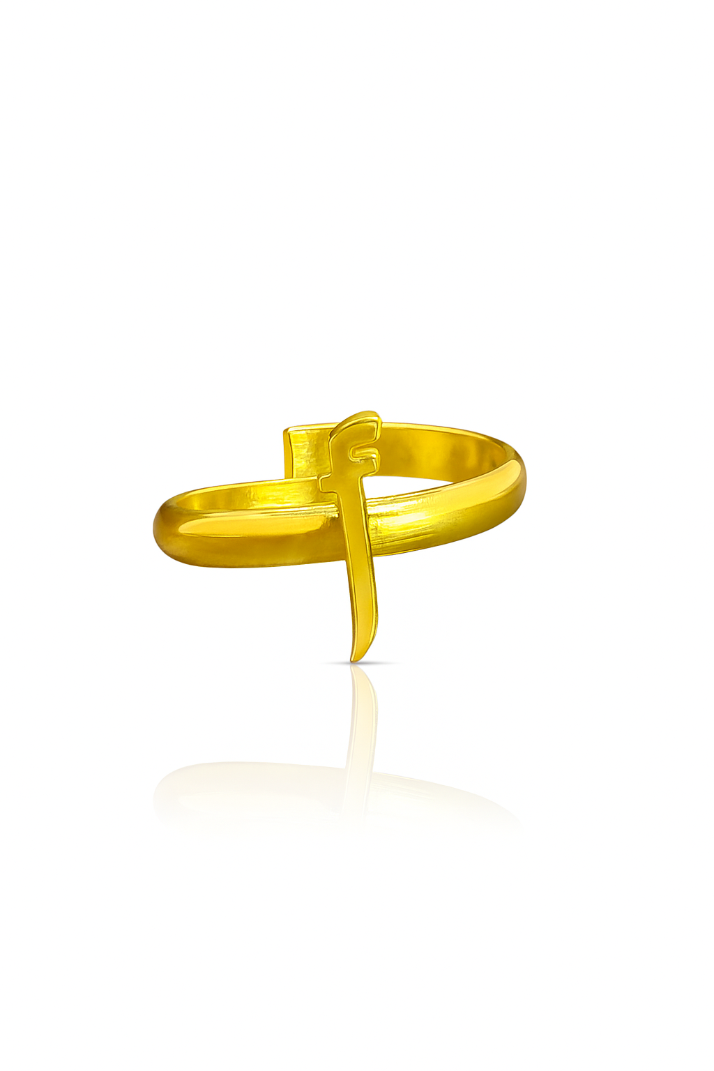 Haidy Handmade Gold Symbol Ring