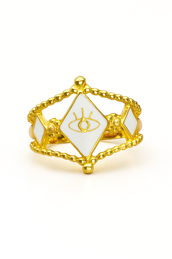 Haidy Handmade stainless steel Ring with Eye Design